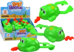 Opwindbaar badspeeltje drijvende kikker – groen