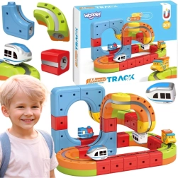 Magnetische bouwset met elektrische trein WOOPIE Magic Cube Train, 32 onderdelen