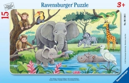 Ravensburger puzzel Dieren van Afrika 15 stukjes