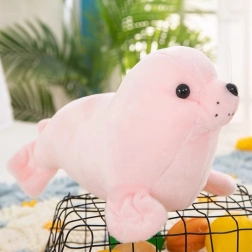 Roze pluchen zeehond 24 cm