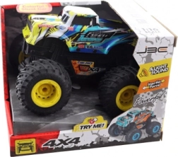 accu-jeep met grote wielen en geluiden