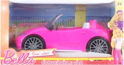 Roze cabrio auto voor poppen