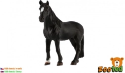 Zwarte plastic paard figuur 13 cm