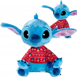 Pluchen knuffel DISNEY Lilo en STITCH in rode kersttrui 25 cm