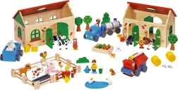 Houten boerderij My Farm – speelset 71 delen