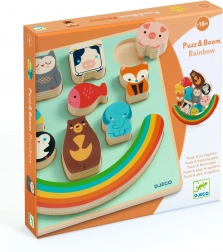Puzz & Boom dieren met regenboog van Djeco