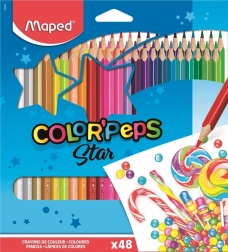Driehoekige kleurpotloden MAPED Color'Peps, set van 48 kleuren