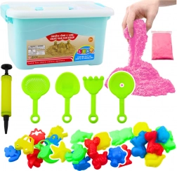 Set magisch zand roze 3 kg met accessoires