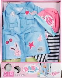 BABY born denim overhemdjurk Deluxe 43 cm
