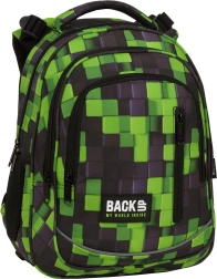 Schoolrugzak BackUP Metasphere groen-zwart 24 l