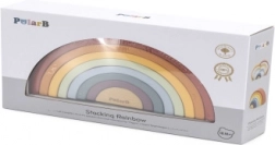 Houten regenboog PolarB – creatieve Montessori stapelset