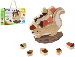 Bino balanseerspel eekhoorn van hout