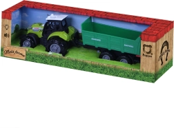 Tractor met geluiden en licht met groene aanhanger