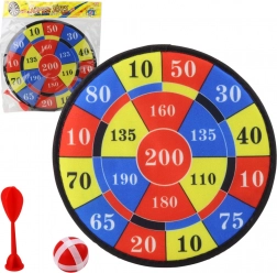 Schijf met klittenband en puntensysteem