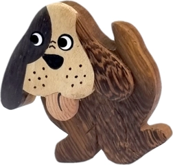 Houten magneet hond – grote decoratieve magneet 2Kids Toys