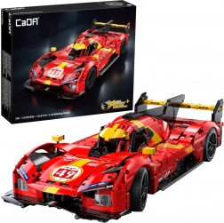 Bouwset CaDA Blazing Flame raceauto 1:10, 1518 stukjes (rood, 51 cm)