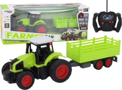 RC tractor op afstandsbediening met aanhanger 1:16 groen