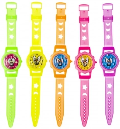 Neon kinderhorloge met balletjeslabyrint, verstelbare band 20 cm
