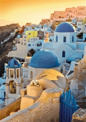 Puzzle TREFL Premium Plus Photo Odyssey: Oia, Santorini 1000 stukjes