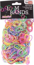 Geurende loom-elastiekjes – creatief set 600 stuks