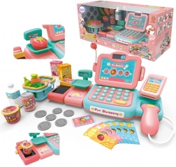 kassa voor kinderen met scanner, weegschaal en microfoon WOOPIE + 24 accessoires