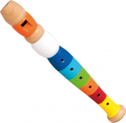 Kleurige houten fluit voor kinderen