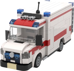 Brixies Plus ambulance met brancard, 430 stukjes