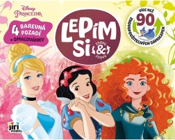 Disney prinsessen – herbruikbare statische stickers en kleurplaten