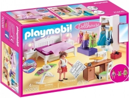 Set figuren Poppenhuis – slaapkamer met naaihoekje