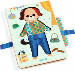 Houten hond aankleedset Djeco