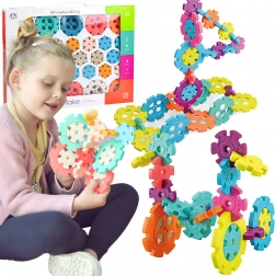 Woopie Bouwset Sneeuwvlokken 120 stuks