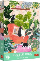 TREFL Premium Plus puzzel 1000 stukjes – The Art of Colour: Sweet Home