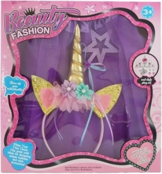 Kinder kostuumset eenhoorn – tutu-rokje, diadeem en toverstaf