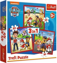 Puzzel 3-in-1 PAW PATROL Vrolijke hondjes Trefl