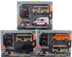 Set frictieauto’s met batterijgestuurd tankstation