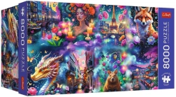 Puzzel Trefl Premium Plus Kleurrijke wereld 8000 stukjes