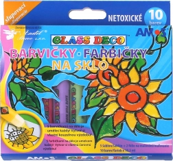 Glasverf 10 stuks/10,5 ml
