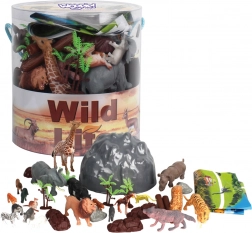 Woopie set safari-dierfiguren 34 stuks