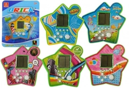 Pocket elektronische Tetris-spel in de vorm van een ster – groen