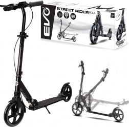 EVO Street Rider 200 opvouwbare stadsstep, zwart, met voet- en handrem