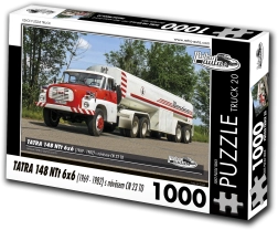 Retro-auto puzzel truck tatra 148 ntt 6x6 met oplegger – 1000 stukjes