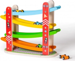 Houten racebaan voor auto's van Bigjigs Toys