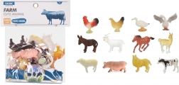 Set van 12 boerderijdierenfiguren