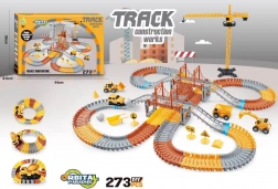 spoorbaan met 2 bruggen, 273 stukjes (1 autootje)