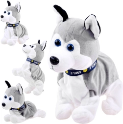 Interactieve pluchen husky met geluiden en trucs bij aanraking