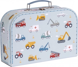 A Little Lovely Company set van twee kartonnen kinderkoffertjes met bosdierenmotief – Voertuigen