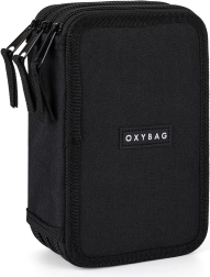 Driedelige etui UNICOLOR zwart