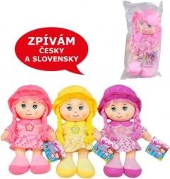 Textielen pop met geluid 26 cm