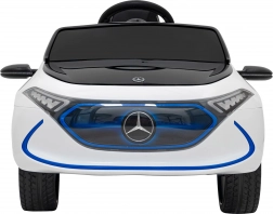Elektrische kinderauto Mercedes‑Benz AMG EQA, wit, met afstandsbediening en LED