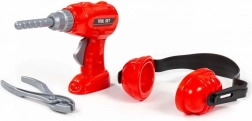 Kindergereedschapsset met boormachine, gehoorbeschermers en tang